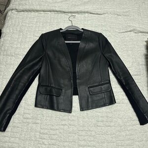 BCBG leather jacket size small